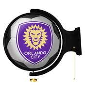 Orlando City: Soccer Ball - Original Round Rotating Lighted Wall Sign, MSORLA-115-51
