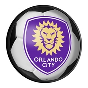 Orlando City: Soccer - Round Slimline Lighted Wall Sign, MSORLA-130-51