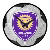 Orlando City: Soccer Ball - Modern Disc Wall Clock, MSORLA-510-51