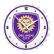 Orlando City: Bottle Cap Lighted Wall Clock, MSORLA-545-01