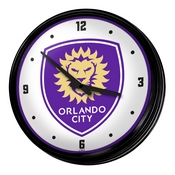 Orlando City: Retro Lighted Wall Clock, FNB-MSORLA-550-01A