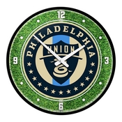 Philadelphia Union: Pitch - Modern Disc Wall Clock, MSPHIL-510-02