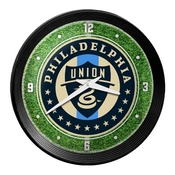 Philadelphia Union: Pitch - Ribbed Frame Wall Clock, MSPHIL-530-02