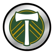 Portland Timbers: Modern Disc Mirrored Wall Sign, MSPORT-235-01