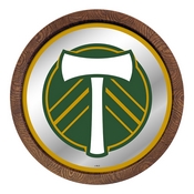 Portland Timbers: Barrel Top Framed Mirror Mirrored Wall Sign, FNB-MSPORT-245-01A