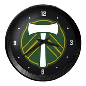 Portland Timbers: Ribbed Frame Wall Clock, MSPORT-530-01
