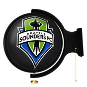 Seattle Sounders: Original Round Rotating Lighted Wall Sign, MSSEAT-115-01