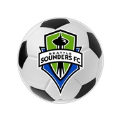 Seattle Sounders: Soccer Ball - Edge Glow Lighted Wall Sign, MSSEAT-150-51