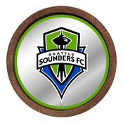 Seattle Sounders: Barrel Top Framed Mirror Mirrored Wall Sign, FNB-MSSEAT-245-01A