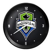 Seattle Sounders: Ribbed Frame Wall Clock, MSSEAT-530-01