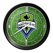 Seattle Sounders: Pitch - Ribbed Frame Wall Clock, MSSEAT-530-02