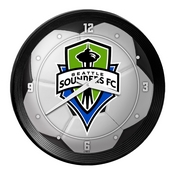 Seattle Sounders: Soccer Ball - Ribbed Frame Wall Clock, MSSEAT-530-51