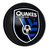 San Jose Earthquakes: Round Slimline Lighted Wall Sign, MSSJSE-130-01