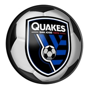 San Jose Earthquakes: Soccer - Round Slimline Lighted Wall Sign, MSSJSE-130-51