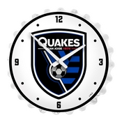 San Jose Earthquakes: Bottle Cap Lighted Wall Clock, MSSJSE-545-01