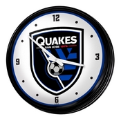 San Jose Earthquakes: Retro Lighted Wall Clock, FNB-MSSJSE-550-01A