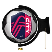 St. Louis CITYSC: Soccer Ball - Original Round Rotating Lighted Wall Sign, MSSTLC-115-51