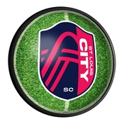 St. Louis CITYSC: Pitch - Round Slimline Lighted Wall Sign, MSSTLC-130-02