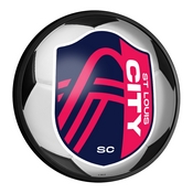 St. Louis CITYSC: Soccer - Round Slimline Lighted Wall Sign, MSSTLC-130-51