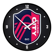 St. Louis CITYSC: Modern Disc Wall Clock, MSSTLC-510-01