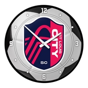 St. Louis CITYSC: Soccer Ball - Modern Disc Wall Clock, MSSTLC-510-51