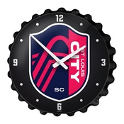 St. Louis CITYSC: Bottle Cap Wall Clock, MSSTLC-540-01