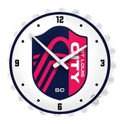 St. Louis CITYSC: Bottle Cap Lighted Wall Clock, MSSTLC-545-01