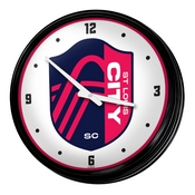 St. Louis CITYSC: Retro Lighted Wall Clock, FNB-MSSTLC-550-01A