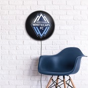 Vancouver Whitecaps FC: Round Slimline Lighted Wall Sign, MSVANC-130-01