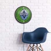 Vancouver Whitecaps FC: Pitch - Round Slimline Lighted Wall Sign, MSVANC-130-02