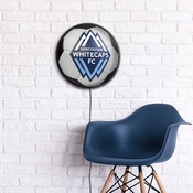 Vancouver Whitecaps FC: Soccer - Round Slimline Lighted Wall Sign, MSVANC-130-51