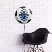 Vancouver Whitecaps FC: Soccer Ball - Edge Glow Lighted Wall Sign, MSVANC-150-51