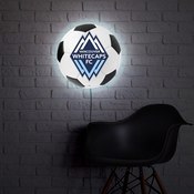 Vancouver Whitecaps FC: Soccer Ball - Edge Glow Lighted Wall Sign, MSVANC-150-51
