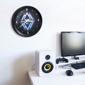 Vancouver Whitecaps FC: Ribbed Frame Wall Clock, MSVANC-530-01