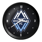 Vancouver Whitecaps FC: Ribbed Frame Wall Clock, MSVANC-530-01