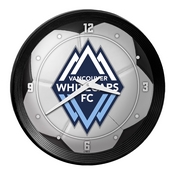 Vancouver Whitecaps FC: Soccer Ball - Ribbed Frame Wall Clock, MSVANC-530-51