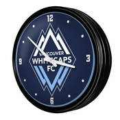 Vancouver Whitecaps FC: Retro Lighted Wall Clock, FNB-MSVANC-550-01A