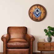 Vancouver Whitecaps FC: "Faux" Barrel Top Clock, MSVANC-560-01