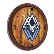 Vancouver Whitecaps FC: Weathered "Faux" Barrel Top Clock, MSVANC-560-03