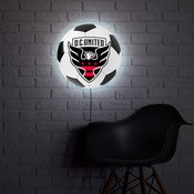 D.C. United: Soccer Ball - Edge Glow Lighted Wall Sign, MSWASH-150-51