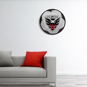 D.C. United: Soccer Ball - Modern Disc Wall Clock, MSWASH-510-51