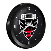 D.C. United: Ribbed Frame Wall Clock, MSWASH-530-01