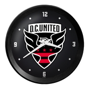 D.C. United: Ribbed Frame Wall Clock, MSWASH-530-01