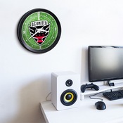 D.C. United: Pitch - Ribbed Frame Wall Clock, MSWASH-530-02