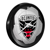 D.C. United: Soccer Ball - Ribbed Frame Wall Clock, MSWASH-530-51