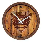 D.C. United: Branded "Faux" Barrel Top Clock, MSWASH-560-02