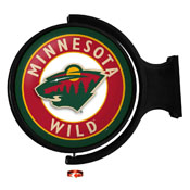 Minnesota Wild: Original Round Illuminated Rotating Wall Sign, NHMINN-115-01
