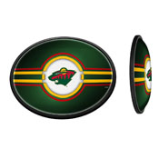 Minnesota Wild: Oval Slimline Illuminated Wall Sign, NHMINN-140-01