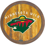 Minnesota Wild: "Faux" Barrel Top Sign, NHMINN-240-01