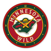 Minnesota Wild: Modern Disc Wall Clock, NHMINN-510-01